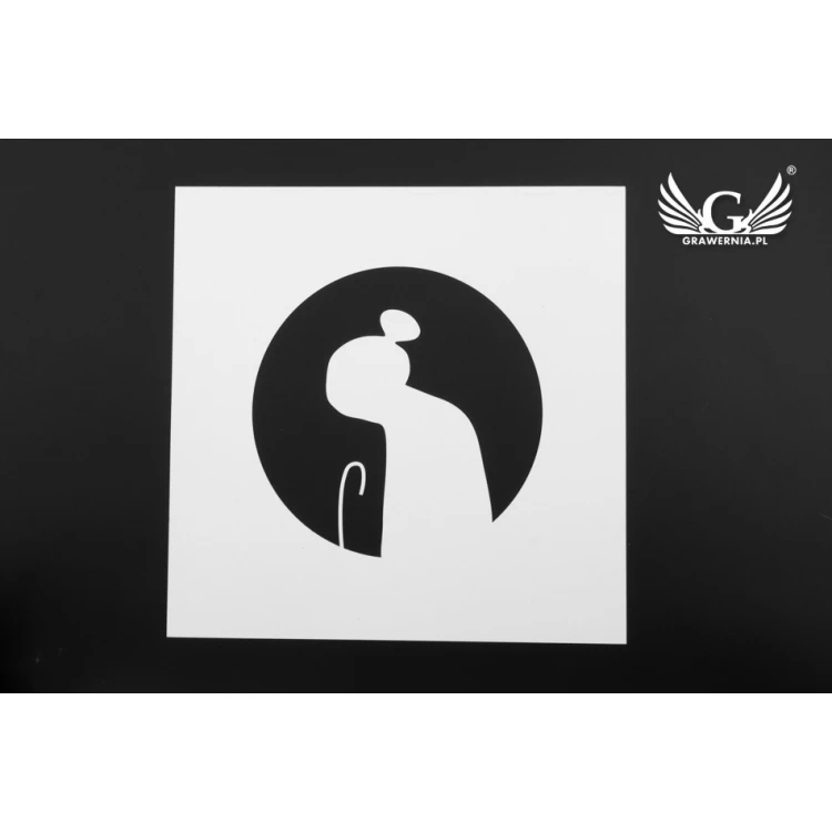 Laser Cut Painting Template - 250x250mm - PP Foil Thickness 0.5mm - SM003