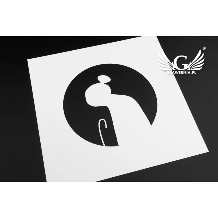 Laser Cut Painting Template - 250x250mm - PP Foil Thickness 0.5mm - SM003