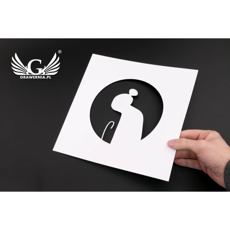 Laser Cut Painting Template - 250x250mm - PP Foil Thickness 0.5mm - SM003