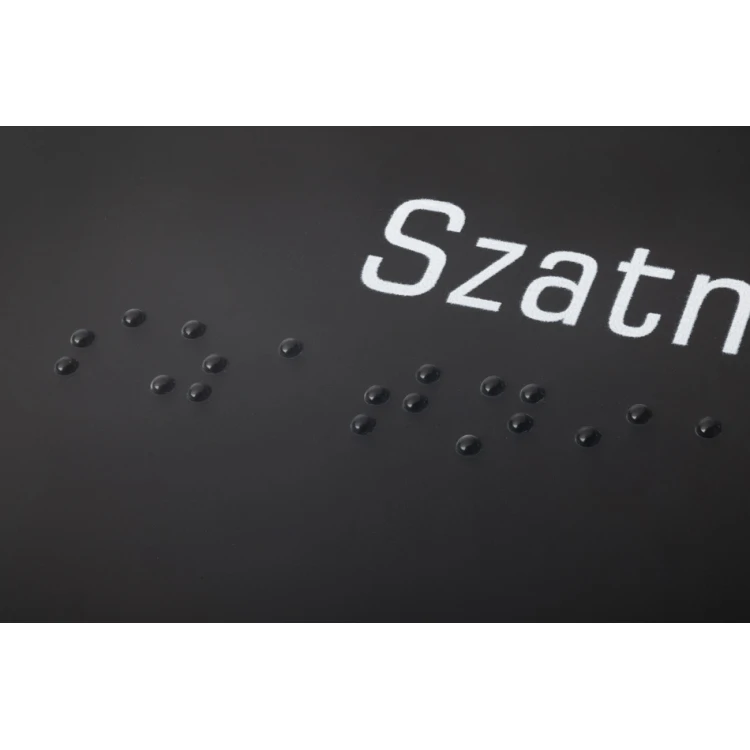 No Smoking Sign - Braille Lettering - Frosted Acrylic and ADA Compliant 200x75mm - NORD - TAB325