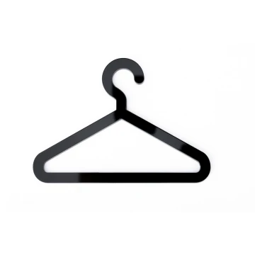 Cloakroom - Plexiglass Pictogram - Black Acrylic 3mm - TAB411