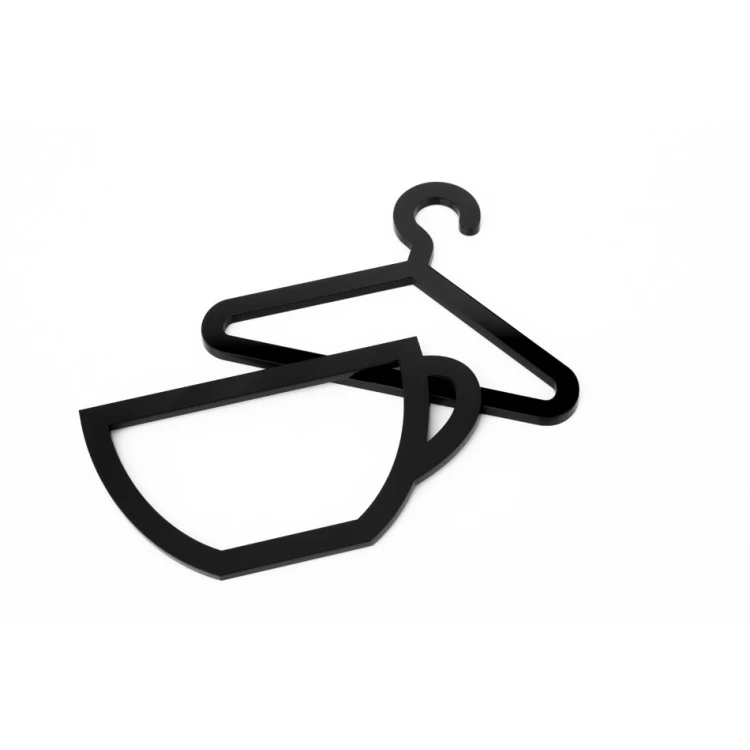 Gastronomic Point - Plexi Pictogram - Black Acrylic 3mm - TAB410