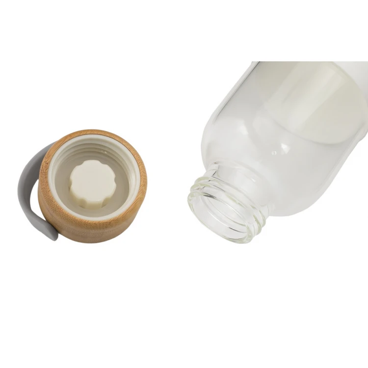 Glass Bottle with Non-Slip Handle and Your Engraving - Naples - 560ml - BUT013