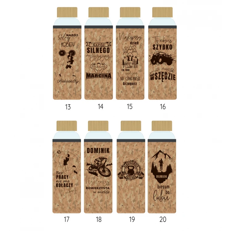 Glass Bottle with Custom Engraving - Parma - 550ml - BUT016