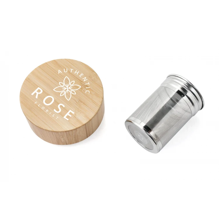 Glass Tea Infuser Bottle with Engraved Lid - Porto - 600ml - BUT012
