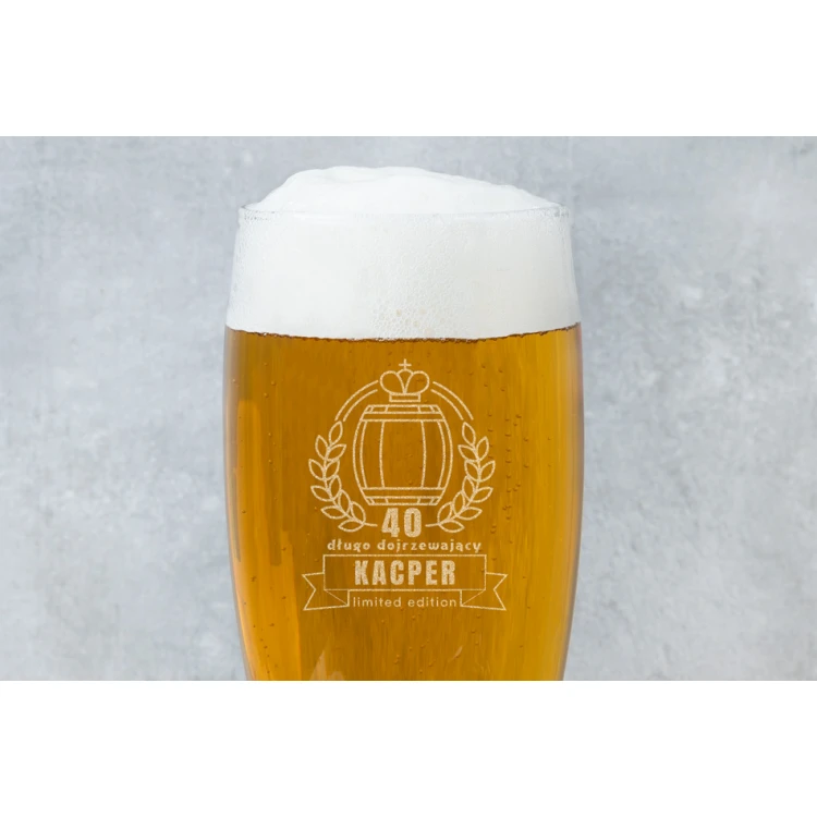 Beer Glass with Engraving - Long Maturing - SP008