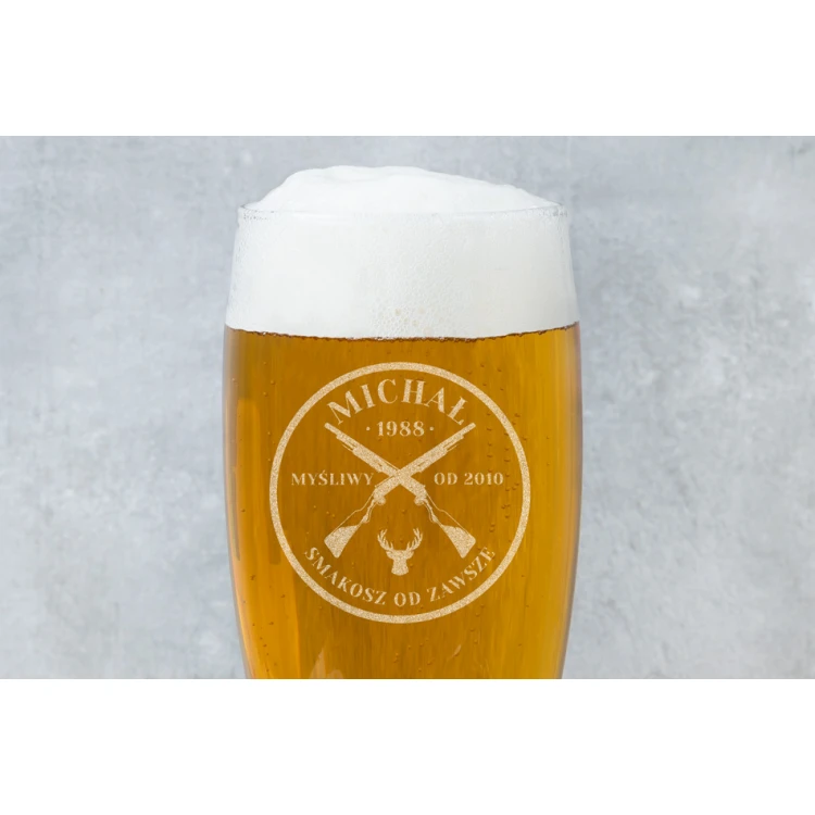 Beer Glass with Engraving for Hunter - SP009
