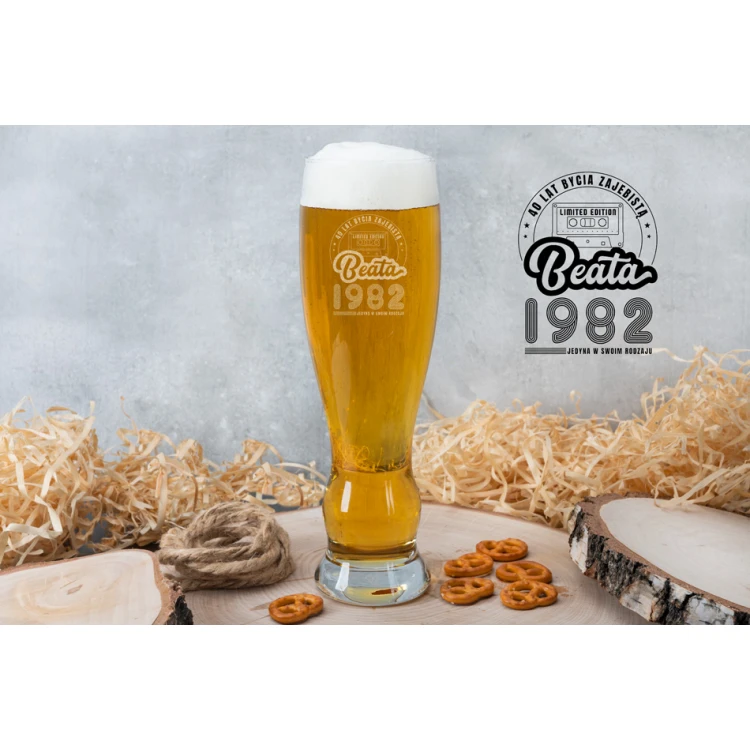 Beer Glass with Engraving for Women - Always Awesome - SP027