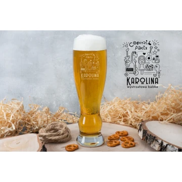 Beer glass with engraving for women - awesome grandma - SP029