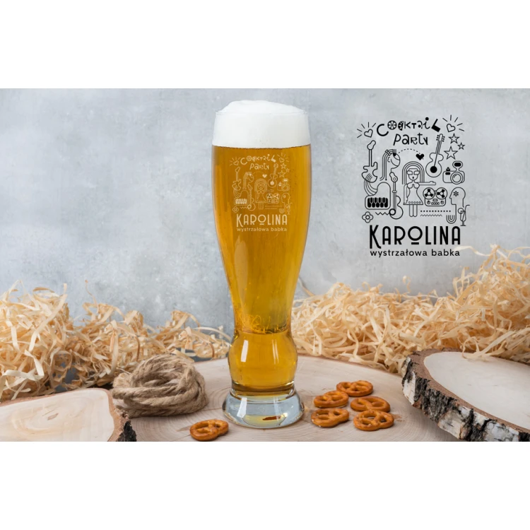 Beer glass with engraving for women - awesome grandma - SP029