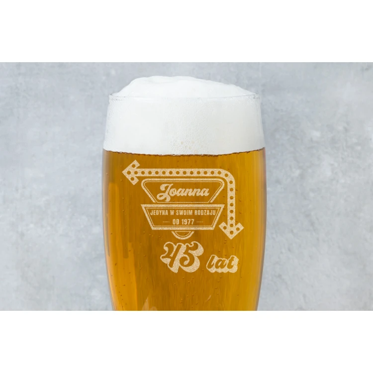 Beer Glass with Engraving for Women - One of a Kind - SP030