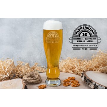 Beer glass with engraving for women - best buddy in the world - SP041