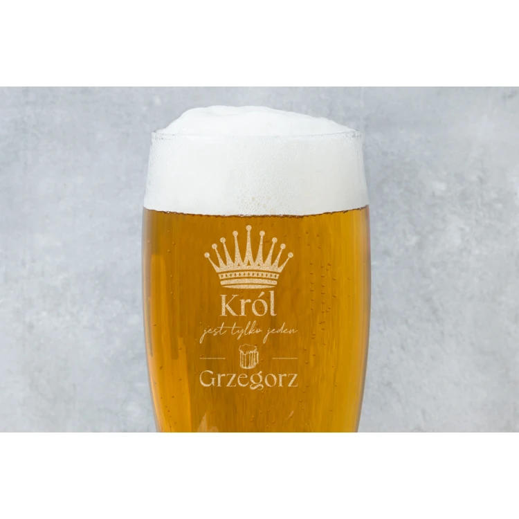 Beer Glass with Engraving - There is Only One King - SP002