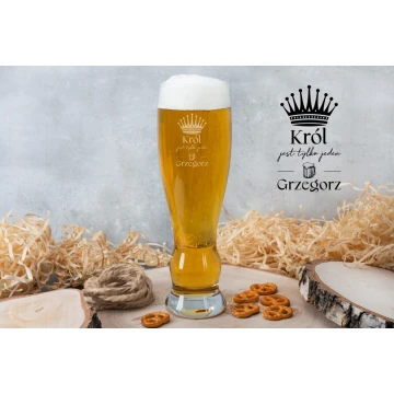 Beer Glass with Engraving - There is Only One King - SP002