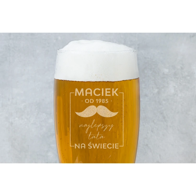 Beer Glass with Engraving - Best Dad in the World - SP003