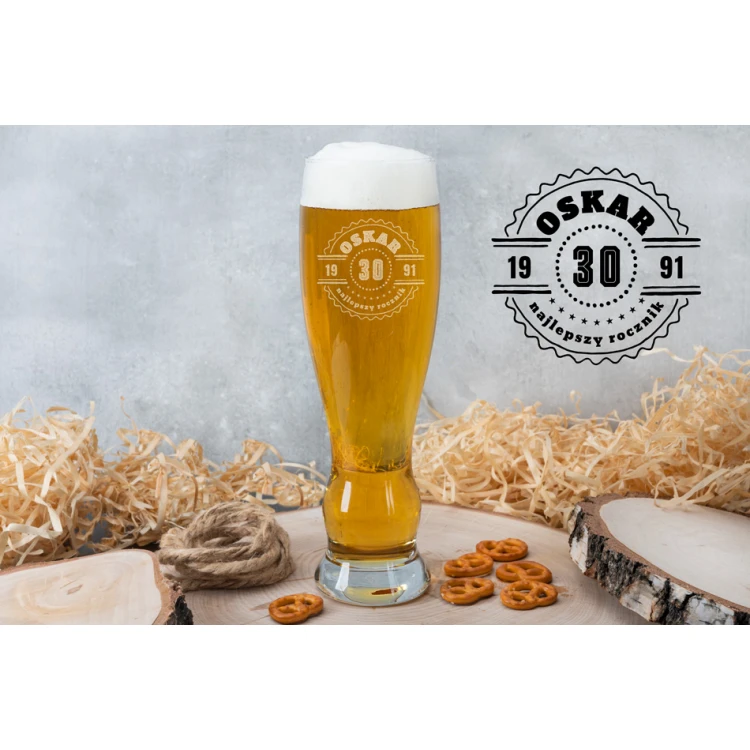 Beer glass with engraving - Best vintage - SP013