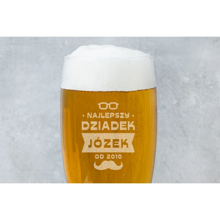 Beer glass with engraving - Best Grandpa - SP019