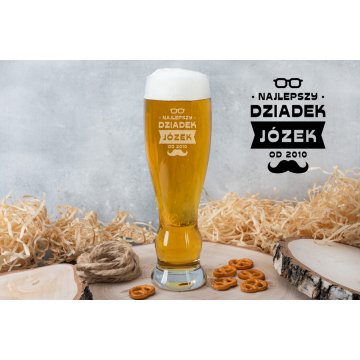 Beer glass with engraving - Best Grandpa - SP019