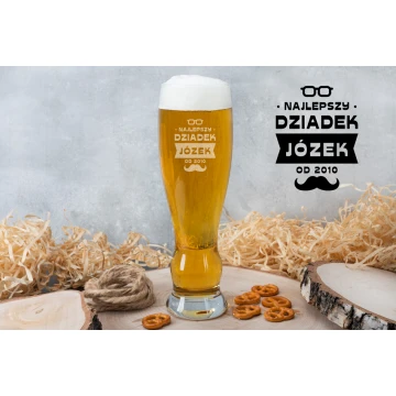 Beer glass with engraving - Best Grandpa - SP019