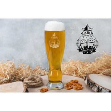 Beer glass with engraving - Oktoberfest - SP017