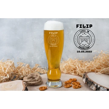 Beer Glass with Engraving - 18th Birthday Gift - SP025