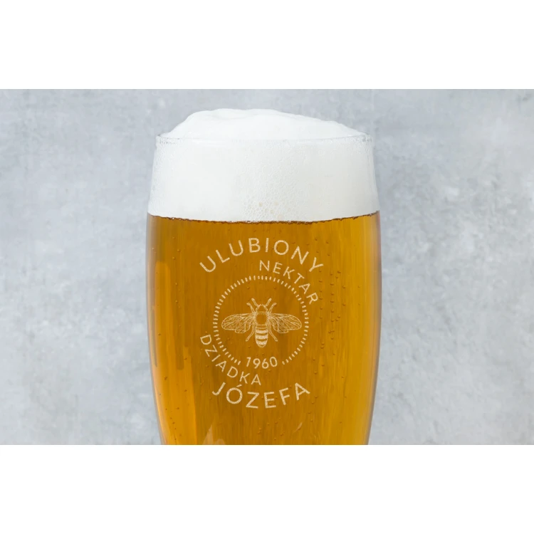 Beer Glass with Engraving - Grandpa's Favourite Nectar - SP004