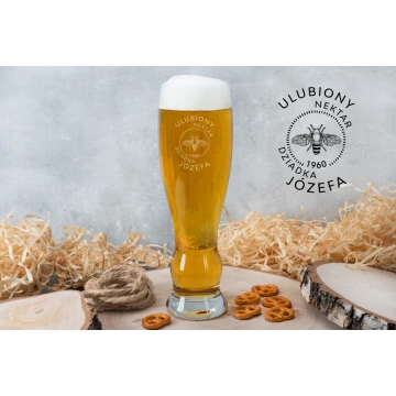 Beer Glass with Engraving - Grandpa's Favourite Nectar - SP004