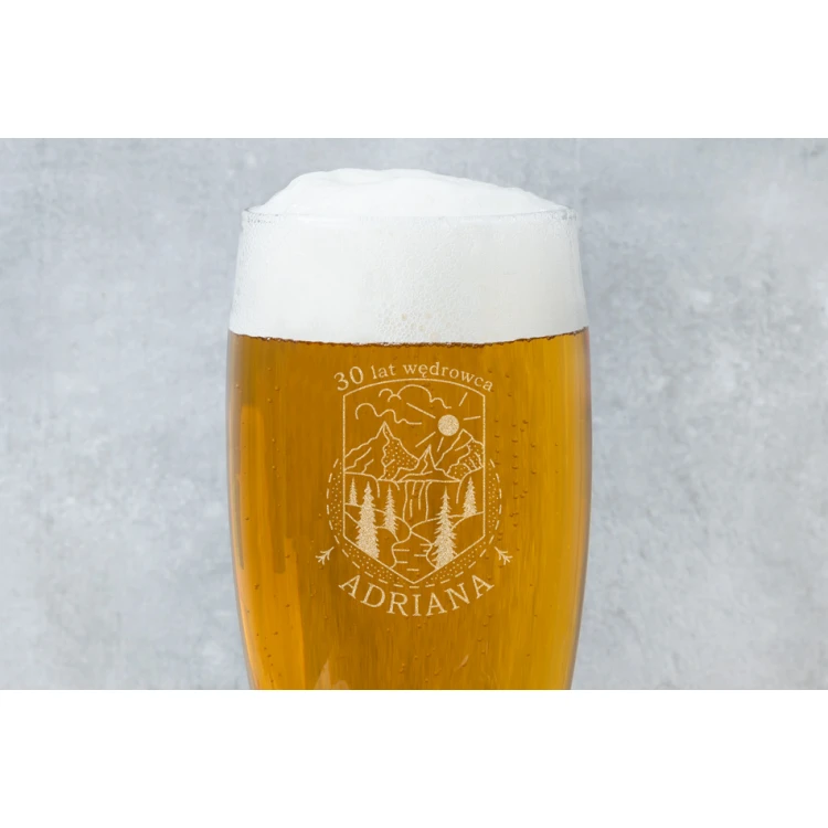 Beer Glass with Engraving - Wanderer - SP038