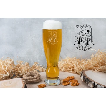 Beer Glass with Engraving - Wanderer - SP038