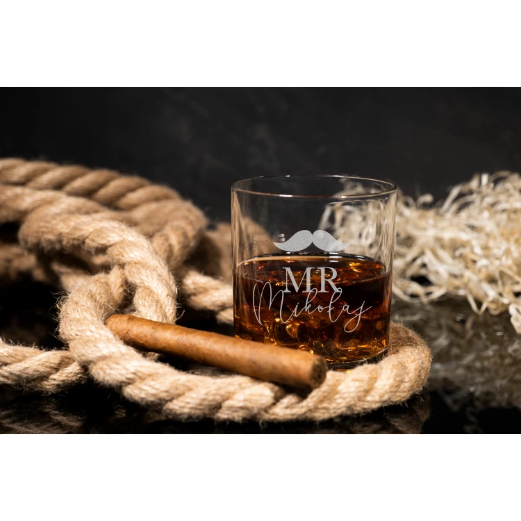Engraved Whisky Glasses 6 pieces - Florent - SZK003