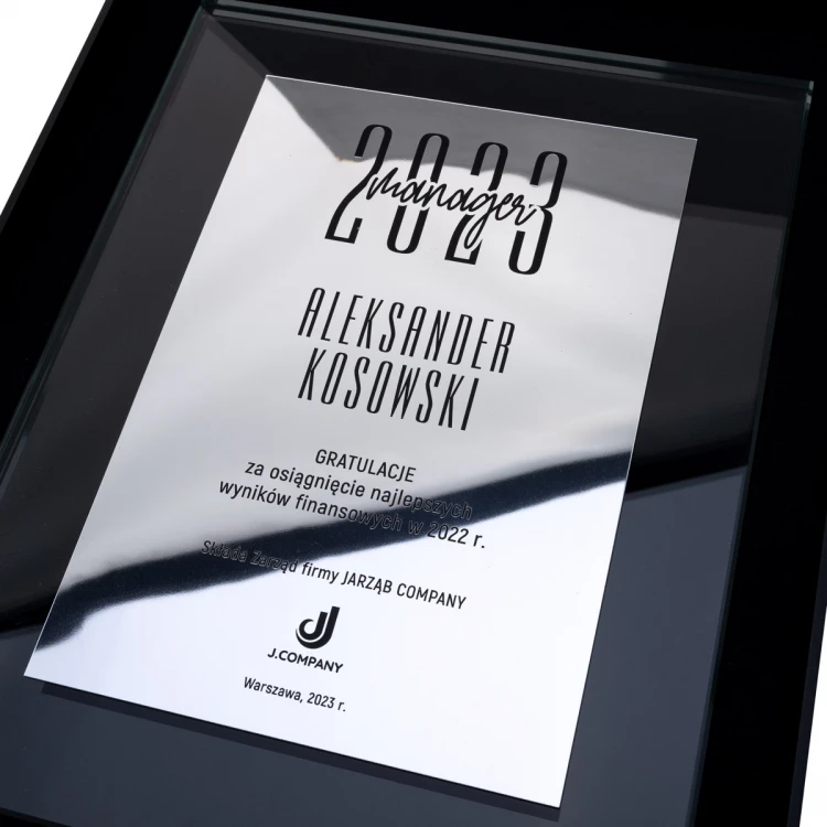 Glass Recognition Diploma - Mirror Laminate Laser Engraved - DSZ054