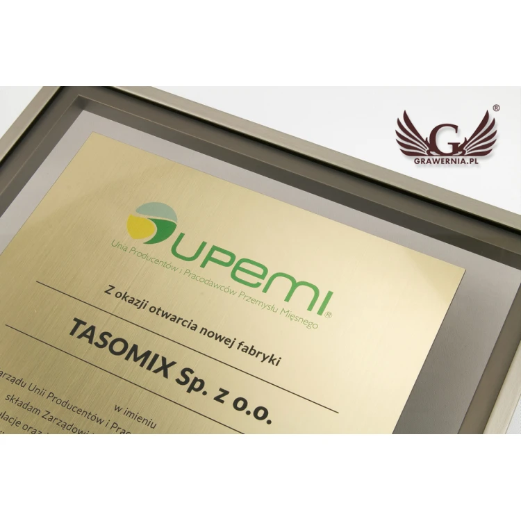 Glass Diploma in Gold Frame - DWR4