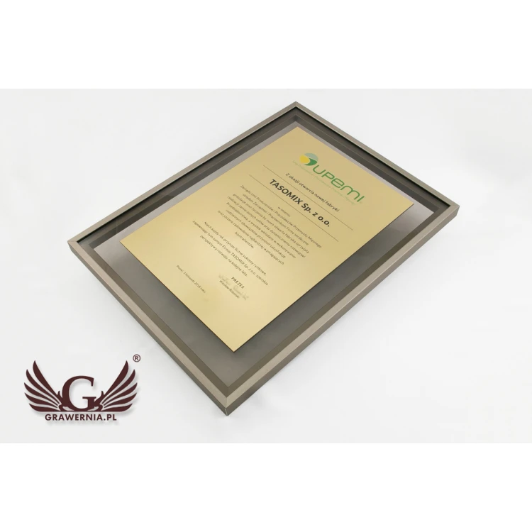 Glass Diploma in Gold Frame - DWR4