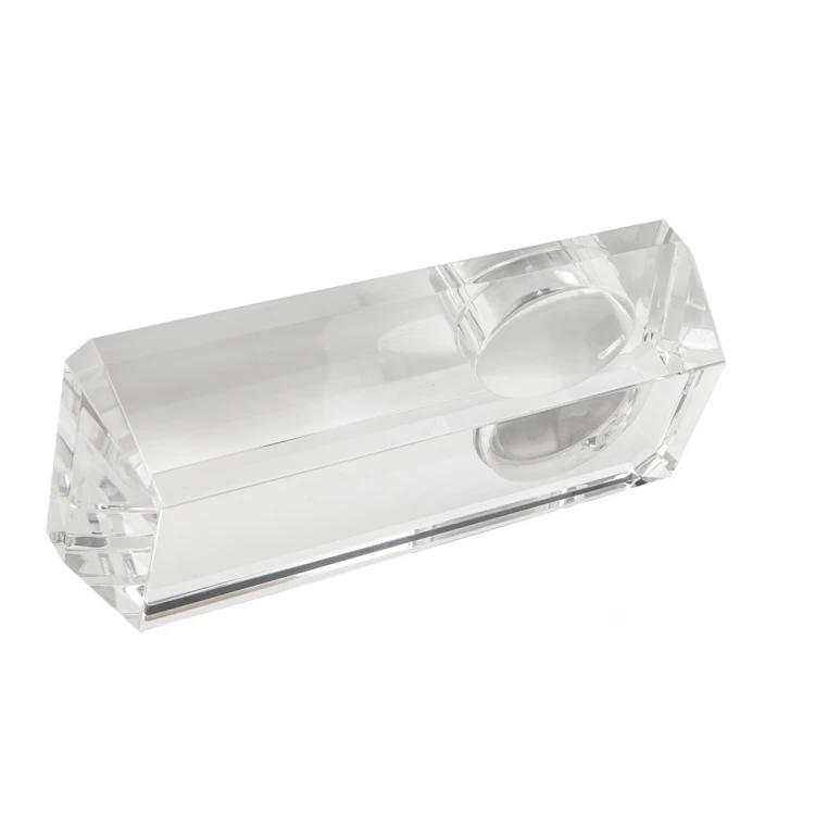 Roger Glass Paperweight with Clock - Any Engraving - PK001
