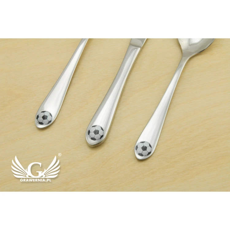 Amefa Footie Cutlery with Engraving - 3-Piece Set for Children - ZSZ013