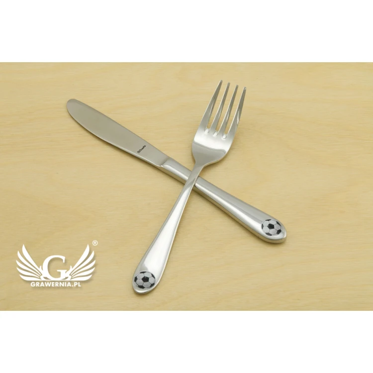 Amefa Footie Cutlery with Engraving - 3-Piece Set for Children - ZSZ013