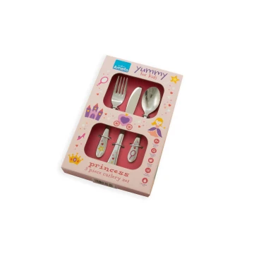 Amefa Princess Cutlery with Engraving - 3-Piece Set for Children - ZSZ012