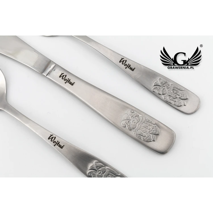 Amefa Teddy Bear Cutlery with any engraving - Exclusive 3-piece set for children - ZSZ010