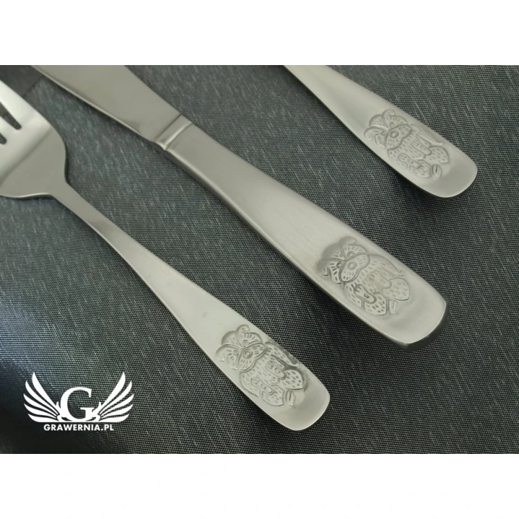 Amefa Teddy Bear Cutlery with any engraving - Exclusive 3-piece set for children - ZSZ010
