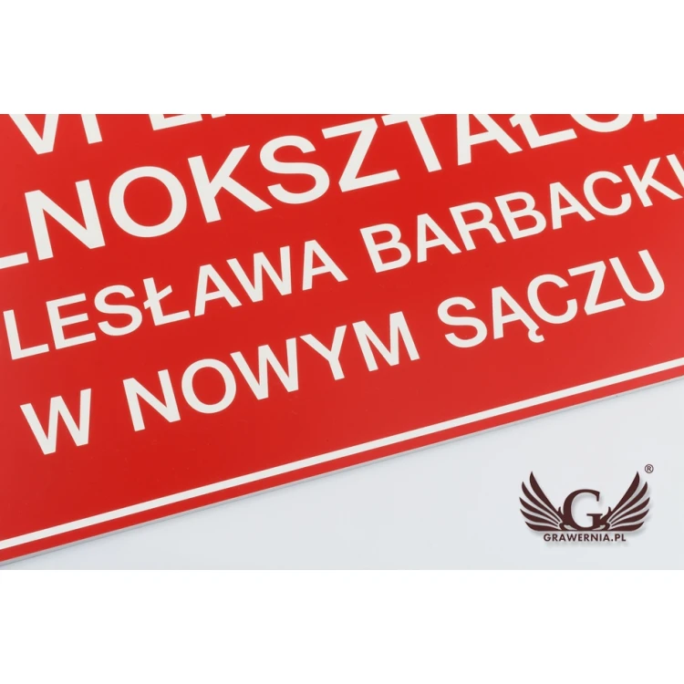 Nameplate for Kindergarten - SZ101 - size 600x250mm