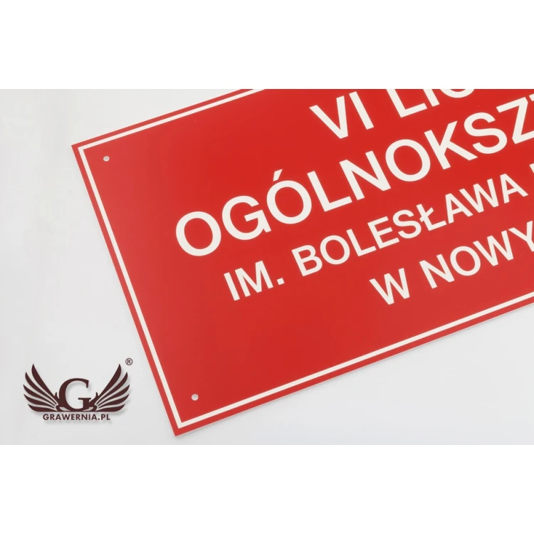 Nameplate for Kindergarten - SZ101 - size 600x250mm
