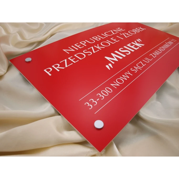 PLAQUE FOR KINDERGARTEN - SZ019 - size 600x350mm