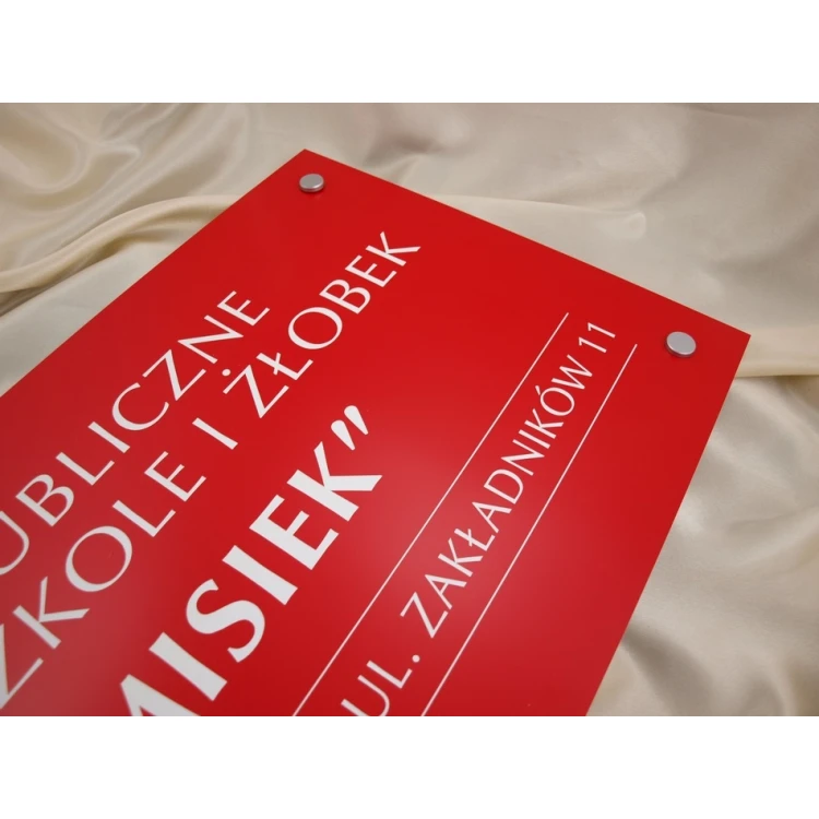 PLAQUE FOR KINDERGARTEN - SZ019 - size 600x350mm