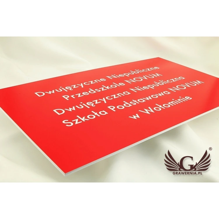 SIGN FOR SCHOOL AND KINDERGARTEN - SZ082 - size 500x300mm