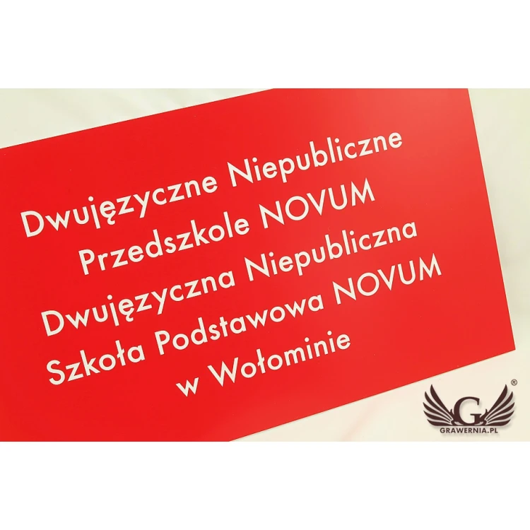 SIGN FOR SCHOOL AND KINDERGARTEN - SZ082 - size 500x300mm