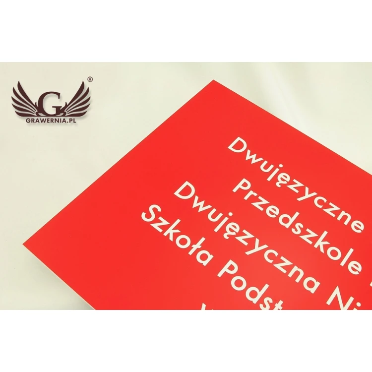 SIGN FOR SCHOOL AND KINDERGARTEN - SZ082 - size 500x300mm