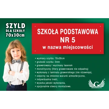 Sign for school - SZ105 - size 700x300mm
