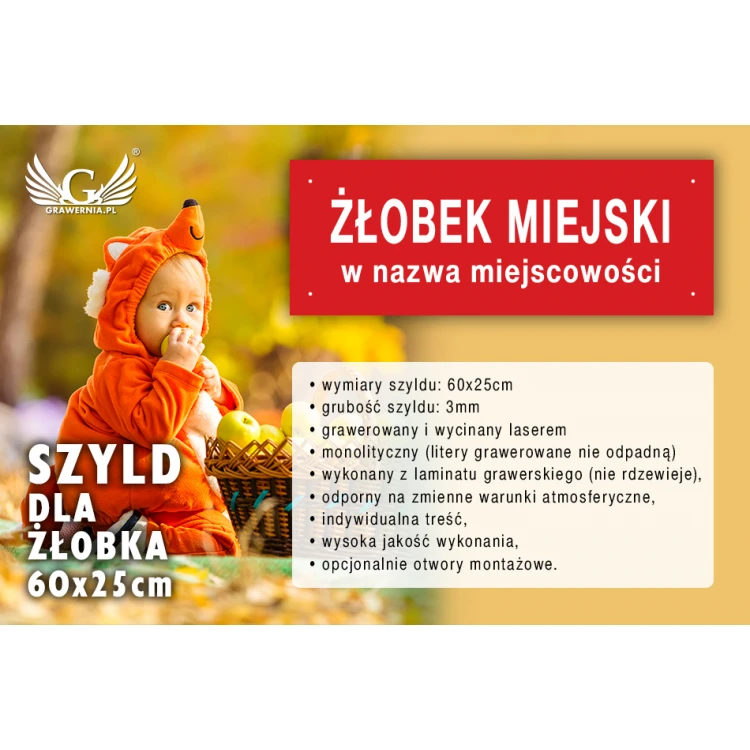 Nameplate for Nursery - SZ099 - size 600x250mm