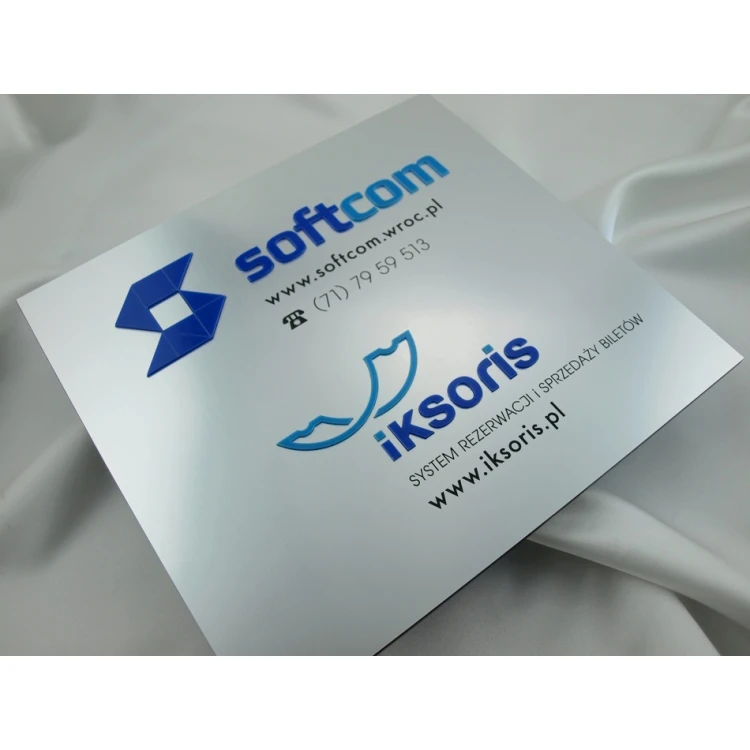 Plaque - Two Convex Logos - SZ043 - Size 275x250mm