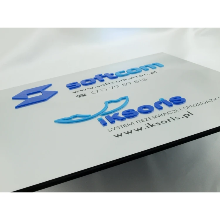 Plaque - Two Convex Logos - SZ043 - Size 275x250mm